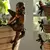 Novo anjo menina suspensão copo resina decoração fada combinação cesta de flores - comprar online