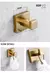 Conjunto de acessórios de banheiro dourado escovado, suporte de escova de vaso - Lar ideal