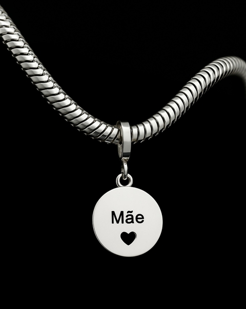 Pingente Berloque Mãe em Prata 925 – Amor Eterno e Presente Inesquecível - comprar online
