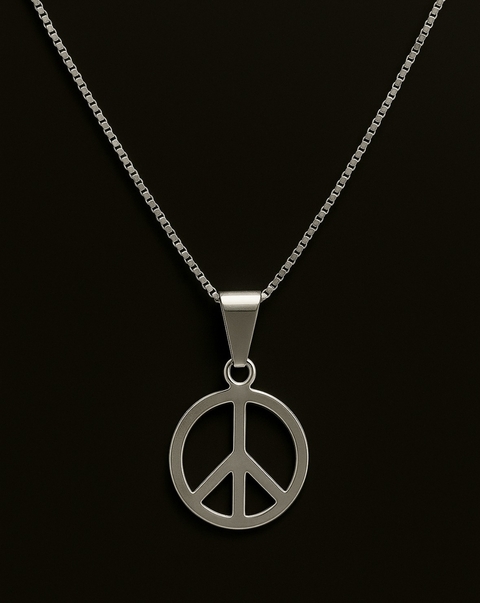Pingente Símbolo da Paz em Prata 925 – Estilo e Propósito - comprar online