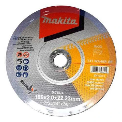 Disco Abrasivo Corte Inoxidable 7 X 7/8 Makita D75574
