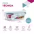 KIT 10 Potes de Vidro Retangular com Tampa Hermética 370ml - comprar online