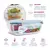 KIT 10 Potes de Vidro Retangular com Tampa Hermética 370ml - comprar online