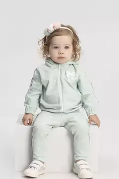 Conjunto Bebê Menina em Molecotton Peluciado Alakazoo Verde