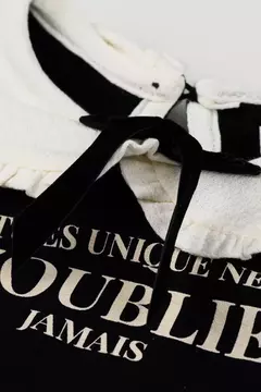 Conjunto Infantil Menina Blusão Moletom e Legging Fakini Preto - Fantástico mundo