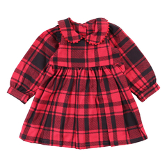 Vestido Bebê Din Don Xadrez Gola Sianinha