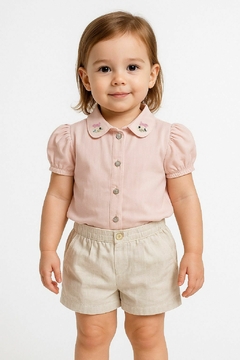 Conjunto camisa ursinho e shorts