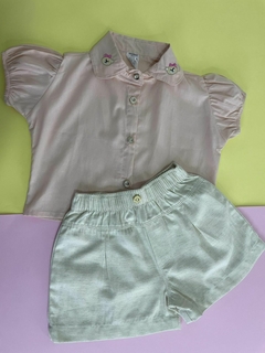 Conjunto camisa ursinho e shorts - comprar online
