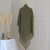 Pure Colored Front Two Layers Back Three Layers Headscarf - loja online