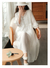 Three-quarter Sleeve Artistic Style Lace-up Dress Long V-neck Comely na internet