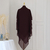 Pure Colored Front Two Layers Back Three Layers Headscarf - loja online