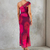 New European And American Plaid Waist Tight Sexy Backless Spaghetti Straps Dress Women - loja online