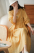 Imagem do Three-quarter Sleeve Artistic Style Lace-up Dress Long V-neck Comely
