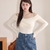 Slimming And Slimming One Shoulder Top, Sticky And Long Sleeved T