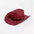 Belt Buckle Wide Brim Curling Wool Cowboy Hat - loja online
