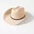 Belt Buckle Wide Brim Curling Wool Cowboy Hat - loja online