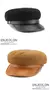 Sheepskin Suede British Net Red Tide Retro Peaked Cap na internet