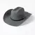 Belt Buckle Wide Brim Curling Wool Cowboy Hat - Fast shop