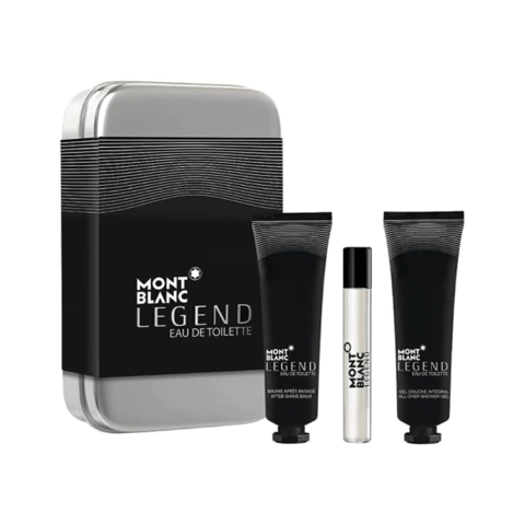 Set Mini Montblanc Legend de 7.5 ml EDT/ Shower Gel 30 ml/ After shave 30 ml