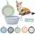 2 pçs dobrável pet silicone cão comida tigela de água acampamento ao ar livr - PetTrend