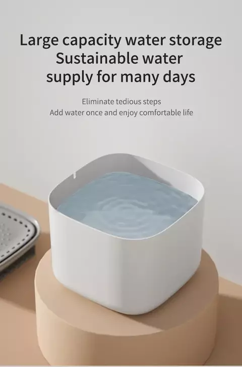 Fonte de água para gatos 3l, filtro de recirculação automática, grande capacidad