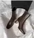 Botas Vintage Cozy | Cano Curto com Salto Grosso & Bico Quadrado Elegante - Vistta Femme