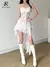 Vestido Seduction Flow | Singiny Longo com Renda e Caimento Assimétrico - comprar online