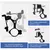 Gub plus 11 suporte giratório para celular de bicicleta 3.5-6.8 polegadas, ajus - comprar online