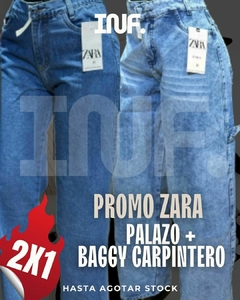 2x1 ZARA PALAZZO + BAGGY CARPINTERO - comprar online