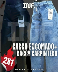 2x1 CARGO ENGOMADO ZARA + BAGGY ZARA - comprar online