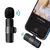 Microfone de Lapela Sem Fio K11 Vlog Compatível iPhone - Prime Store