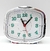 Reloj Despertador a Pila - Zafira - Negro y Plateado