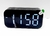 Reloj Despertador Digital - Negro Letras Blancas
