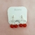 Aros Cerezas con Hojas Blancas - Acero Blanco en internet