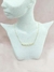 Gargantilla Veneciana Chapa Larga Curva - Acero Dorado - comprar online