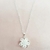 Gargantilla Antiestres Flor de Loto Blanca - Acero Blanco en internet