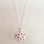 Gargantilla Antiestres Flor de Loto Rosa - Acero Blanco - comprar online