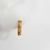 Argollas Bambú con Micropave - Acero Quirurgico Dorado en internet