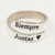 Anillo Lazo Eterno con Grabado Personalizado y Estuche - Plata - comprar online