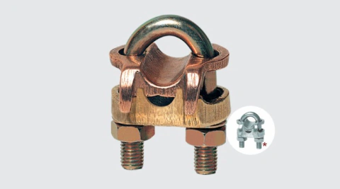 GRAMPO TERRA DUPLO PARAFUSO TIPO U GTDU-3/8" IPS-8 - GTDU-3/8 IPS-8