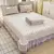 Bonenjoy Colcha Estilo Floral Roupa de cama Renda Capa de Cama acolchoado Lenço - comprar online