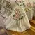 Bonenjoy Colcha Estilo Floral Roupa de cama Renda Capa de Cama acolchoado Lenço - FerShop