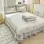 Bonenjoy Colcha Estilo Floral Roupa de cama Renda Capa de Cama acolchoado Lenço na internet