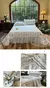 Imagem do Bonenjoy Colcha Estilo Floral Roupa de cama Renda Capa de Cama acolchoado Lenço