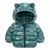 Jaqueta Infantil Puffer Capuz Orelha de Ursinho - comprar online