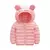 Jaqueta Infantil Puffer Capuz Orelha de Ursinho - Pompom Toy