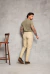 Calça Alfaiataria - Bege Clara c/ Vinco - LK Concept