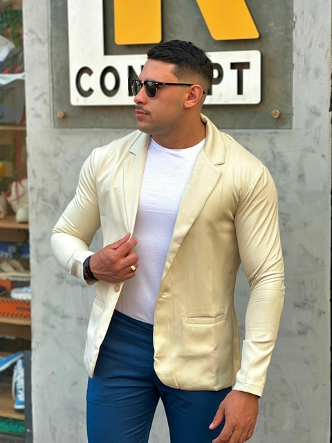 Blazer Slim - Bege - comprar online