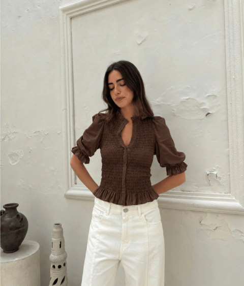 Blusa Aura Cotton Wash