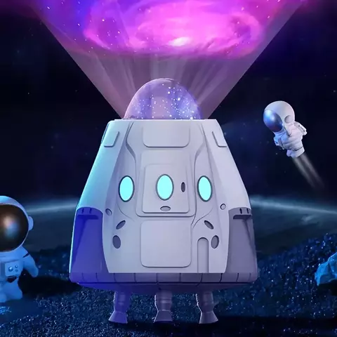 Projetor De Luz Noturna Galaxy Star Galaxia Nebulosa Astronauta Luz Da Noite Qua